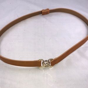 Authentic Michael Kors tan leather belt small